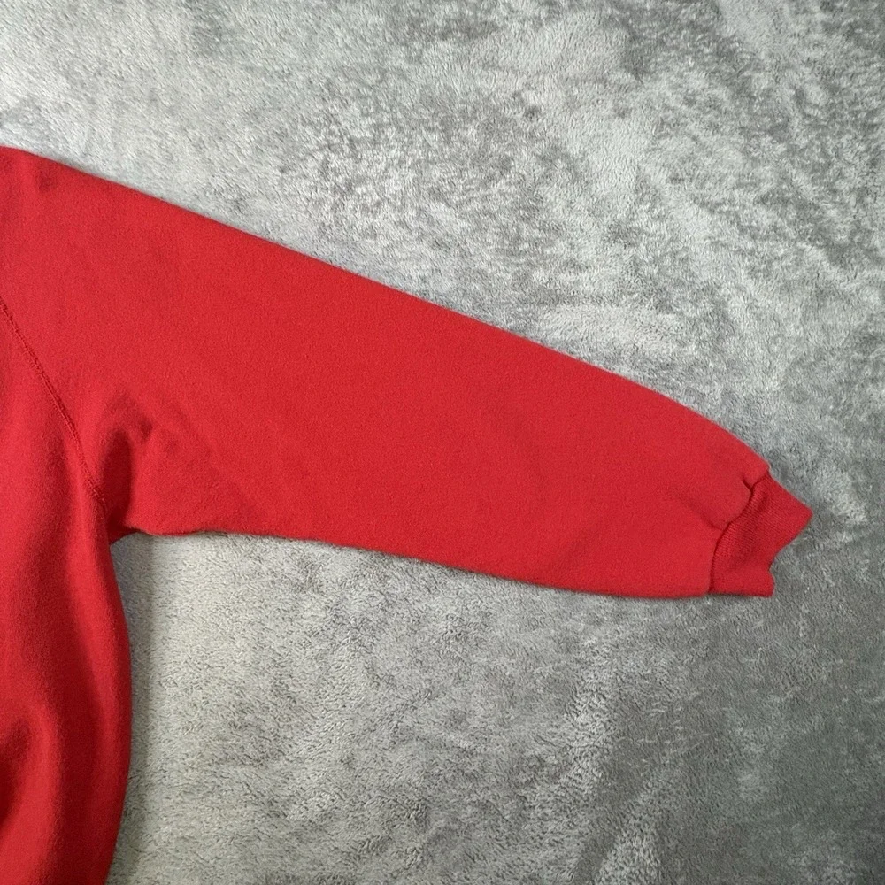 VTG Hanes Her Way Women's XL Red 1990 Christmas Penguin Sweatshirt Made in USA